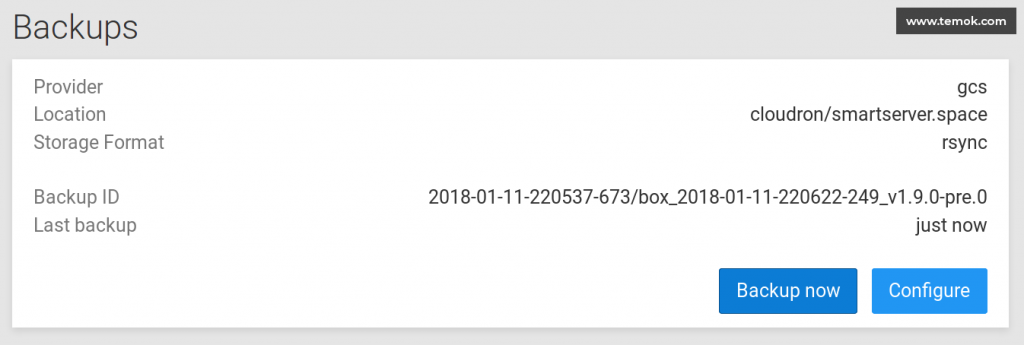Restoring the Backup