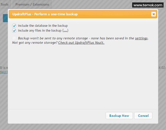 Backup Your Files Using WordPress Plugin