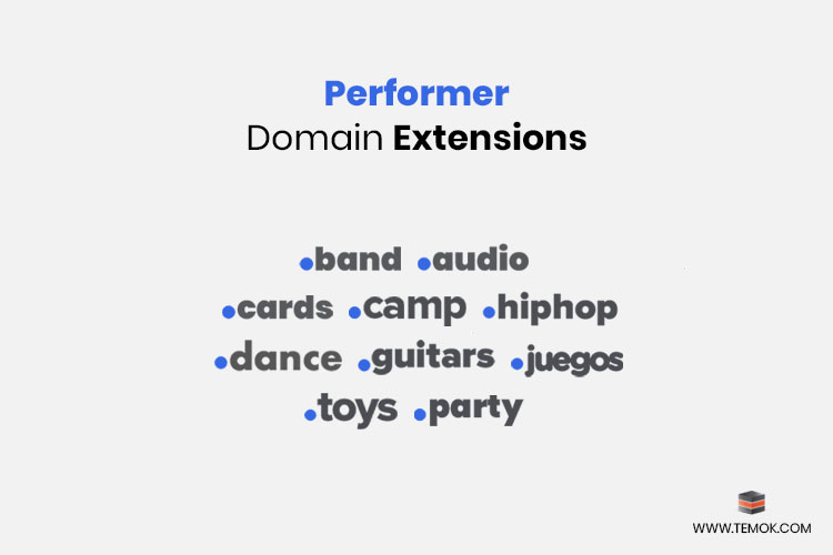 Best Domain Extensions For Performers