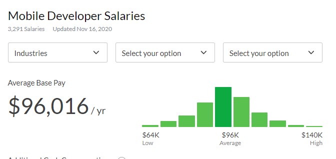 Mobile Developer vs. Web Developer Salaries