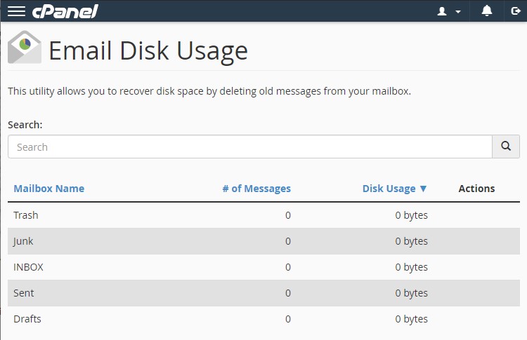 cPanel Email Disk Usage: How To Free Up Disk Space on a Web Hosting Server