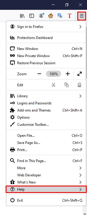 Go to Firefox options