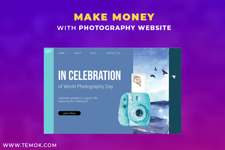Make money with photography website