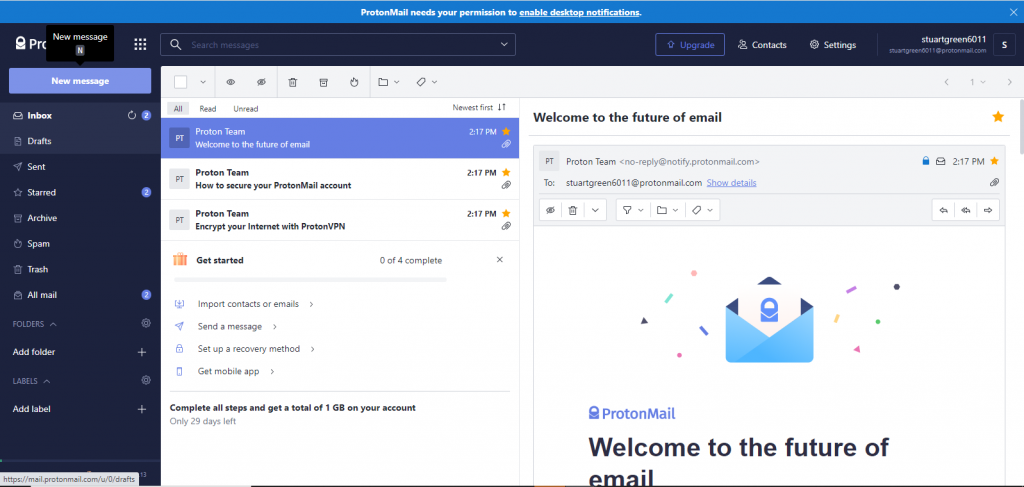 Secure Email Providers: ProtonMail