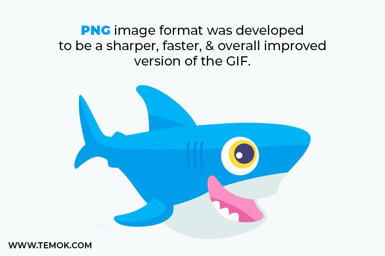  PNG image format was developed to be a sharper, faster, and overall improved version of the GIF.