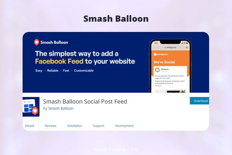  WordPress Plugins ; Smash Balloon
